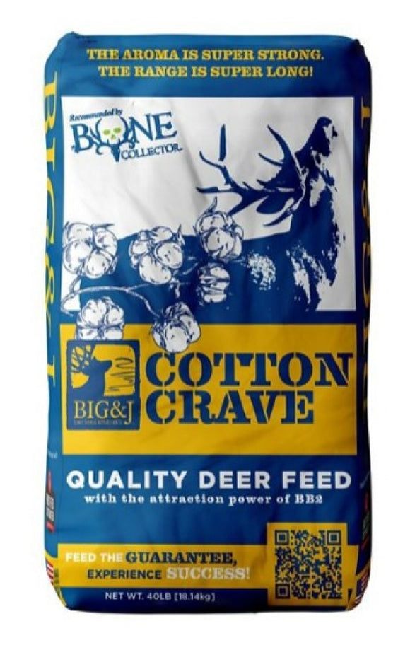 Big & J CRAVE-CT-40 Cotton Crave Quality Deer Feed 40 lb. Bag