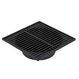 9 in. Plastic Square Drainage Grate in Black