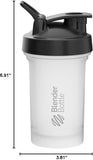 Classic V2 Shaker Bottle with Wire Whisk BlenderBall Clear - Black (20 fl oz.)