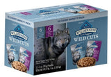 Blue Buffalo Wilderness Adult Chicken & Beef Chunks Wet Dog Food, Count of 12