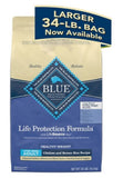 Blue Buffalo Adult Large Breed Dry Dog Food, Chicken and Brown Rice  - 34 lb.