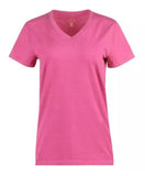 Blue Mountain YKL-9072 Women's Short-Sleeve V-Neck T-Shirt Large Cactus Flower