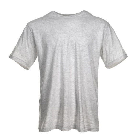 Blue Mountain YMK-1041 Men's Short-Sleeve T-Shirt, Light Athletic Gray, 2XL