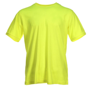 Blue Mountain YMK-1041 Men's Short-Sleeve T-Shirt, Safet Yellow, Small