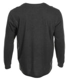 Blue Mountain YMK-1072 Men's Crew Neck Long-Sleeve T-Shirt, Charcoal Heather, 3X