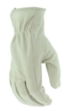 Boss B83071-M Unisex Adult Grain Pigskin Leather Driver Gloves, 1-Pair, White, M