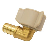 1/2 in. Brass PEX Barb x 1/2 in. Female Swivel 90-Degree Elbow