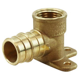 3/4 in. Brass PEX-A Expansion Barb x 1/2 in. Female Pipe Thread Adapter Reducing 90-Degree Drop-Ear Elbow