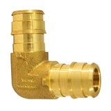1/2 in. PEX-A Barb Brass 90-Degree Elbow Fitting