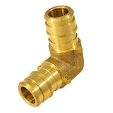 1/2 in. PEX-A Barb Brass 90-Degree Elbow Fitting