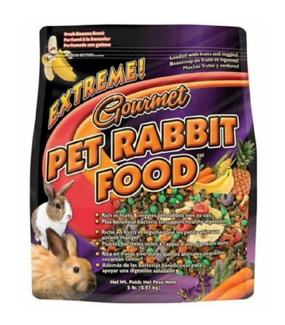 Brown's 44491 Extreme! Fruits & Veggies Gourmet 5 lbs. Pet Rabbit Pelleted Food