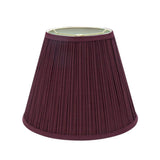 13 in. x 10 in. Burgundy Pleated Empire Lamp Shade