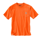 Carhartt K87 Men's Loose Fit Short-Sleeve Pocket T-Shirt/Brite Orange/Medium