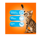 Paws & Claws PAWS&CLAWS-50B Non-Clumping Clay Unscented Cat Litter, 50 lbs. Bag