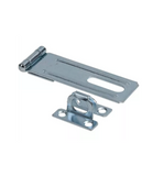 Hardware Essentials 851408 Fixed Non-swivel Staple Safety Hasp, Zinc, 4-1/2 in.