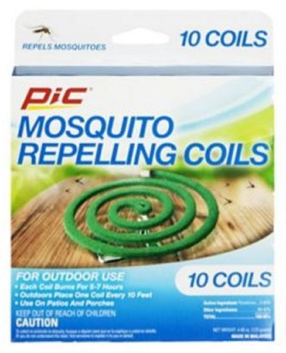 PIC C-10-12 Outdoor Mosquito Repellent Coils 10 Pack