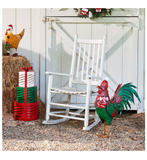 Red Shed ZT221217 Weather-resistant Decorative Christmas Rooster Statue