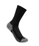 Carhartt Men's Force Midweight Crew Socks XL, Black, 3-Pack