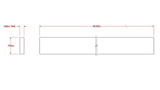 Hillman SteelWorks 11669 3/4" x 48" Solid Flat 3/16" Thick in Plain Steel