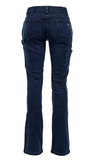 Ridgecut YLB-4048 Slim Fit Women's Mid-Rise Flex Work Jeans, Dark Wash, Size 16