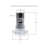 Pentair 90103181 Luxury 3.5" FD Roto-style Smooth Swirl Jet Internal, Sliver