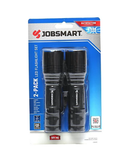 JobSmart BMFL2377 500-Lumen Aluminum LED Flashlights Black 2-Pack, 8.66" Length