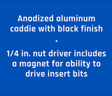 JobSmart JS202435 6-Piece Folding SAE Nut Driver Set Hex Key Style Chrome