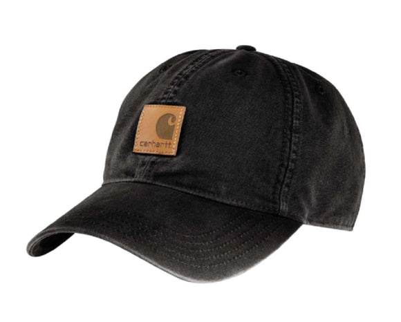 Carhartt 100289-211 Men's Solid Odessa Cotton Canvas Baseball Cap, Black, OS