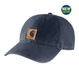 Carhartt 100289-211 Men's Solid Odessa Cotton Canvas Baseball Cap, Navy, OS