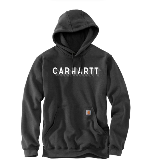 Carhartt 105944 Rain Defender Loose Fit Logo Graphic Sweatshirt/Carbon Heather/L
