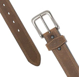 Carhartt A000550700109 Men's Detroit Top Grain Leather Belt, Brown, Size 44