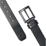 Carhartt 2203-20 Men's Black/Gunmetal Burnished Leather Box Buckle Belt, Size 42