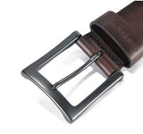 Carhartt 2203-20 Men's Burnished Leather Box Buckle Belt, 1.5 in, Brown, Size 40