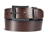 Carhartt 2203-20 Men's Burnished Leather Box Buckle Belt, 1.5 in, Brown, Size 44