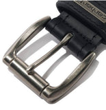 Carhartt A000556120109 Men's Leather Roller Belt, Black, Size  34