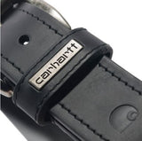 Carhartt A000556120109 Men's Leather Roller Belt, Black, Size 38