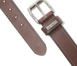 Carhartt A000556120109 Men's Leather Roller Belt, Brown, Size 42