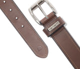 Carhartt A000556120109 Men's Leather Roller Belt, Brown, Size 36