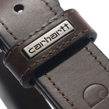 Carhartt A000556120109 Men's Leather Roller Belt, Brown, Size 36