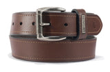 Carhartt A000556120109 Men's Leather Roller Belt, Brown, Size 34