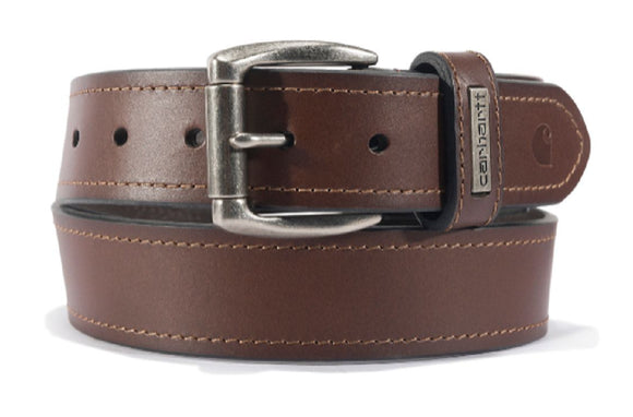 Carhartt A000556120109 Men's Leather Roller Belt, Brown, Size 36