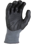Carhartt A612 Men's Impact C-Grip Gloves Vibration Dampening, 1 Pair, Gray,Large