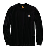 Carhartt K126HTG Men's Long-Sleeve Workwear Pocket T-Shirt, Black, 2XL
