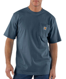 Carhartt K87 Men's Loose Fit Short-Sleeve Pocket T-Shirt, Bluestone, Large