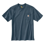 Carhartt K87 Men's Loose Fit Short-Sleeve Pocket T-Shirt, Bluestone, Large