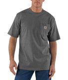 Carhartt K87 Men's Loose Fit Short-Sleeve Pocket T-Shirt, Carbon Heather, XLT