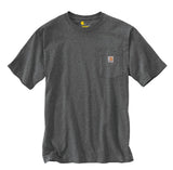 Carhartt K87 Men's Loose Fit Short-Sleeve Pocket T-Shirt, Carbon Heather, XLT