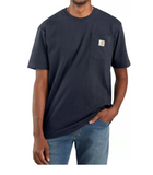 Carhartt K87-NVY Men's Short-Sleeve Workwear Pocket T-Shirt, Navy, Large