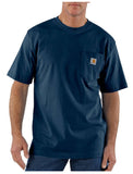 Carhartt K87 Men's Loose Fit Short-Sleeve Pocket T-Shirt, Navy, XL Tall