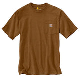 Carhartt K87 Men's Loose Fit Short-Sleeve T-Shirt, Oiled Walnut Heather, 3XL